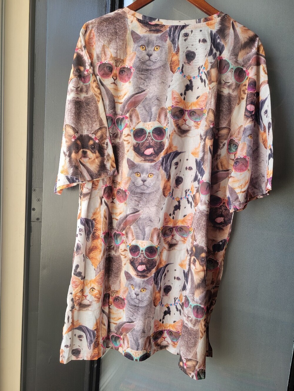 Secret Treasures Dog Cat Bunny Sleep Shirt Plus LG/XL Short Sleeve Sunglasses - Picture 4 of 6